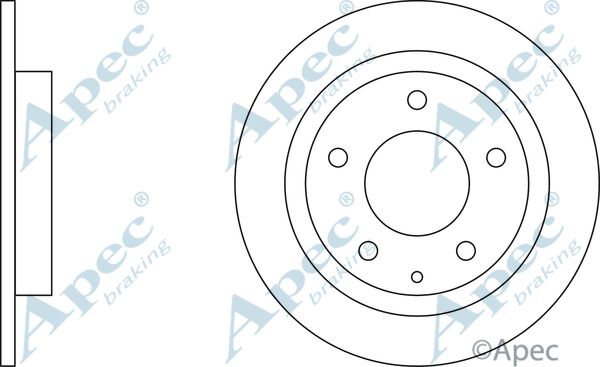 APEC BRAKING stabdžių diskas DSK370